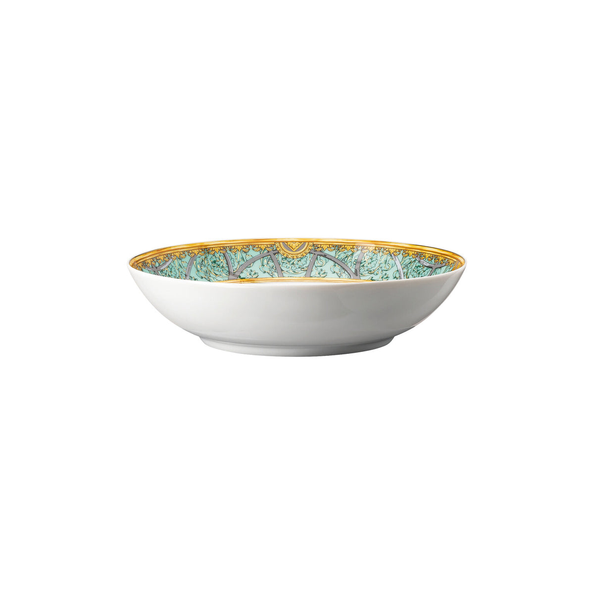 Versace La Scala del Palazzo Rim Soup, 8 2/3 in, Verde, view 2