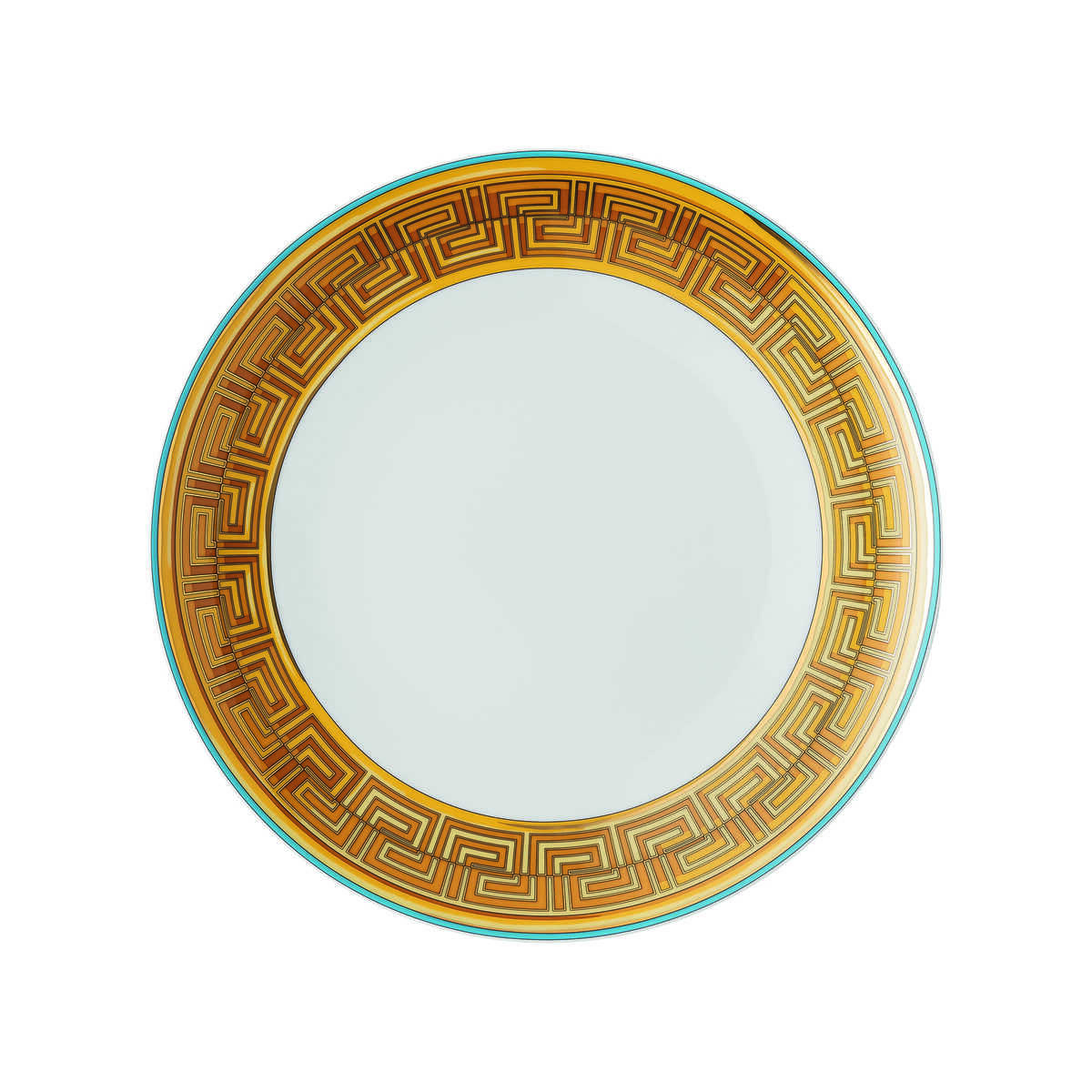 Versace Medusa Amplified Blue Coin Dinner Plate, 11 in