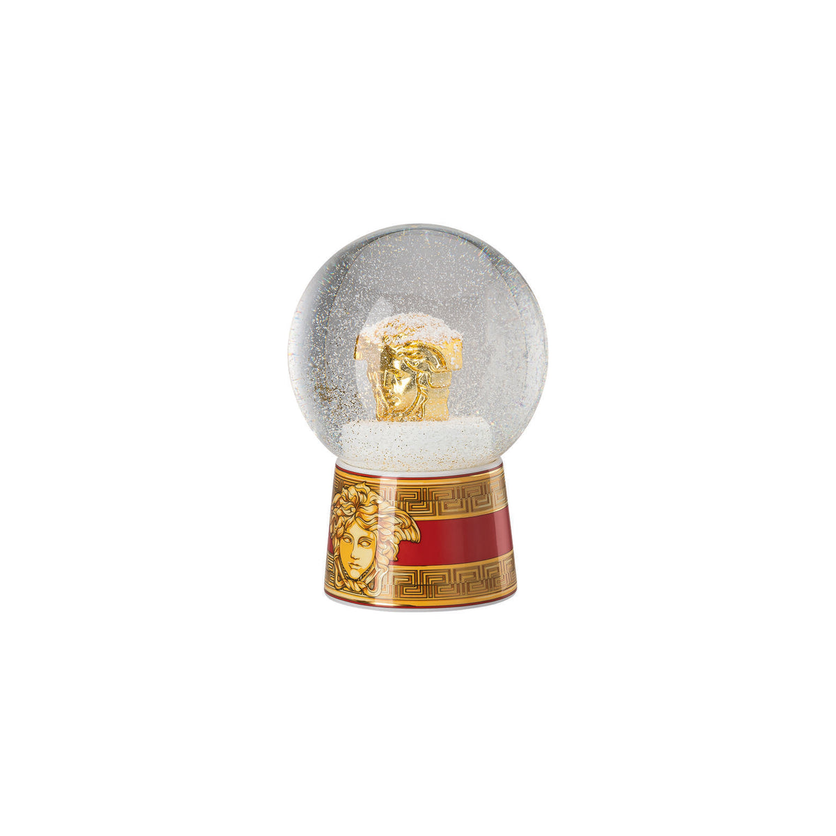 Versace Medusa Amplified Golden Coin Snow Sphere, 4 1/2 in, view 2