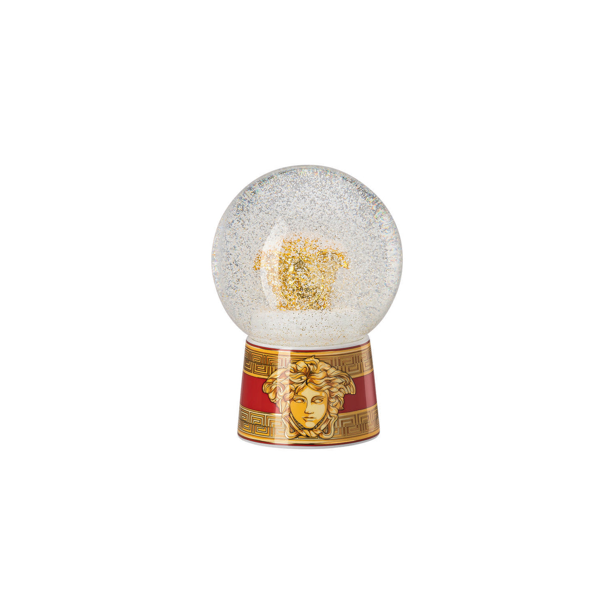 Versace Medusa Amplified Golden Coin Snow Sphere, 4 1/2 in