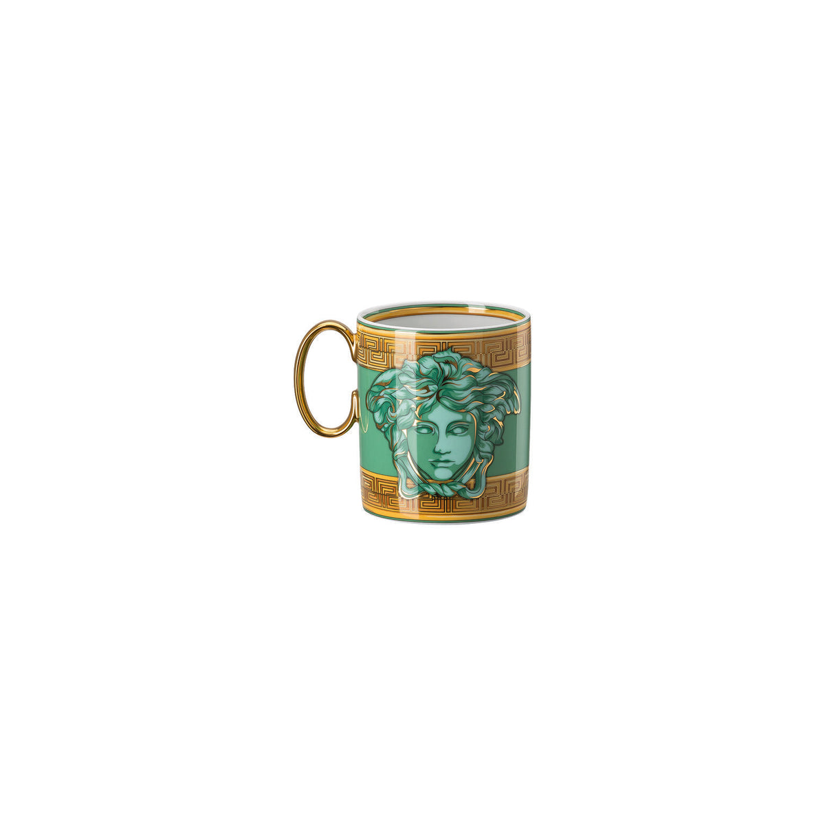 Versace Medusa Amplified Green Coin Mug, view 2