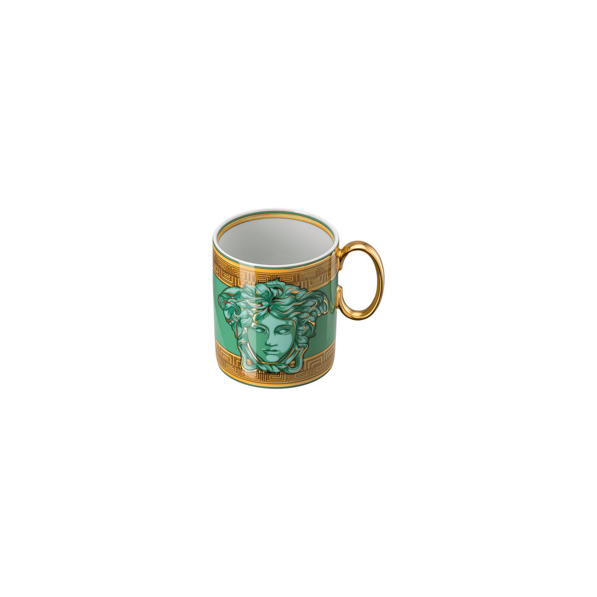 Versace Medusa Amplified Green Coin Mug, view 4