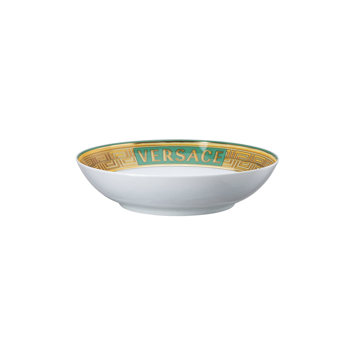 Versace Medusa Amplified Green Coin Rim Soup, 8 2/3 in, view 4