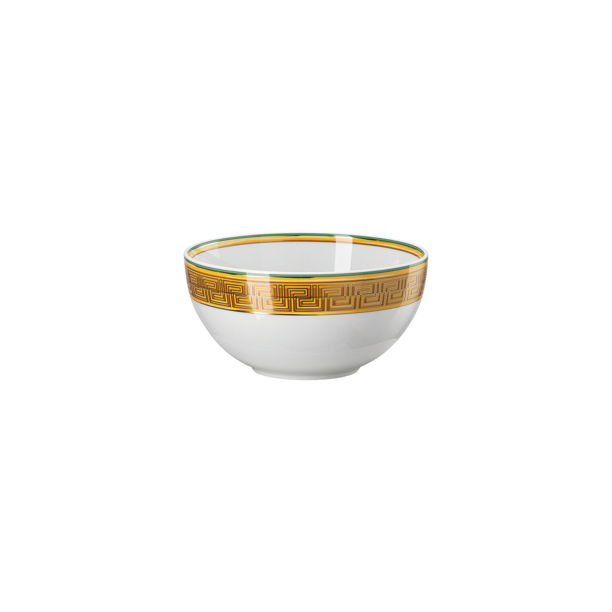 Versace Medusa Amplified Green Coin Soup Bowl, 6 in, view 2