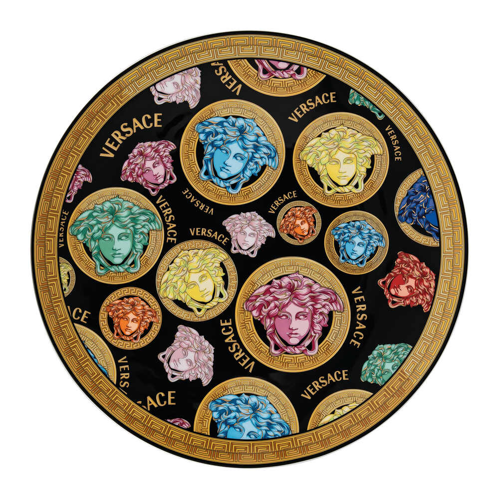 Versace Medusa Amplified Multicolor Service Plate, 13 in