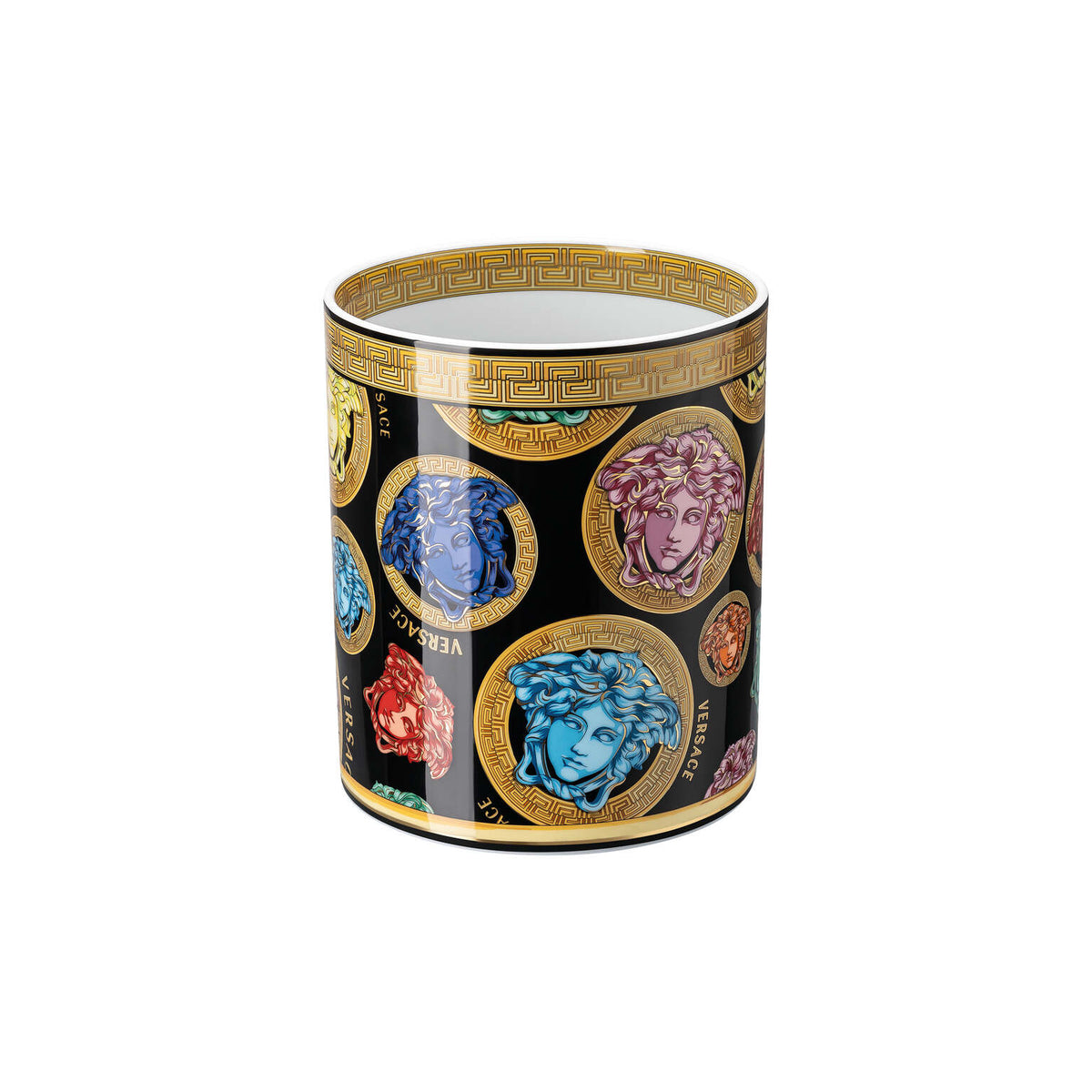 Versace Medusa Amplified Multicolor Vase, 7 in, view 3