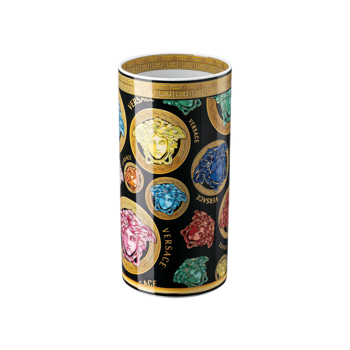 Versace Medusa Amplified Multicolor Vase, 9 1/2 in, view 2