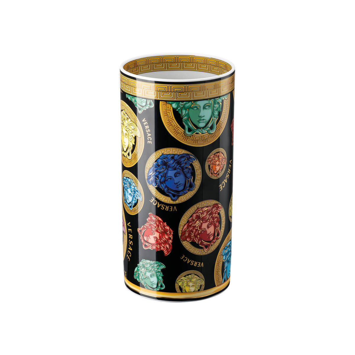 Versace Medusa Amplified Multicolor Vase, 9 1/2 in, view 3