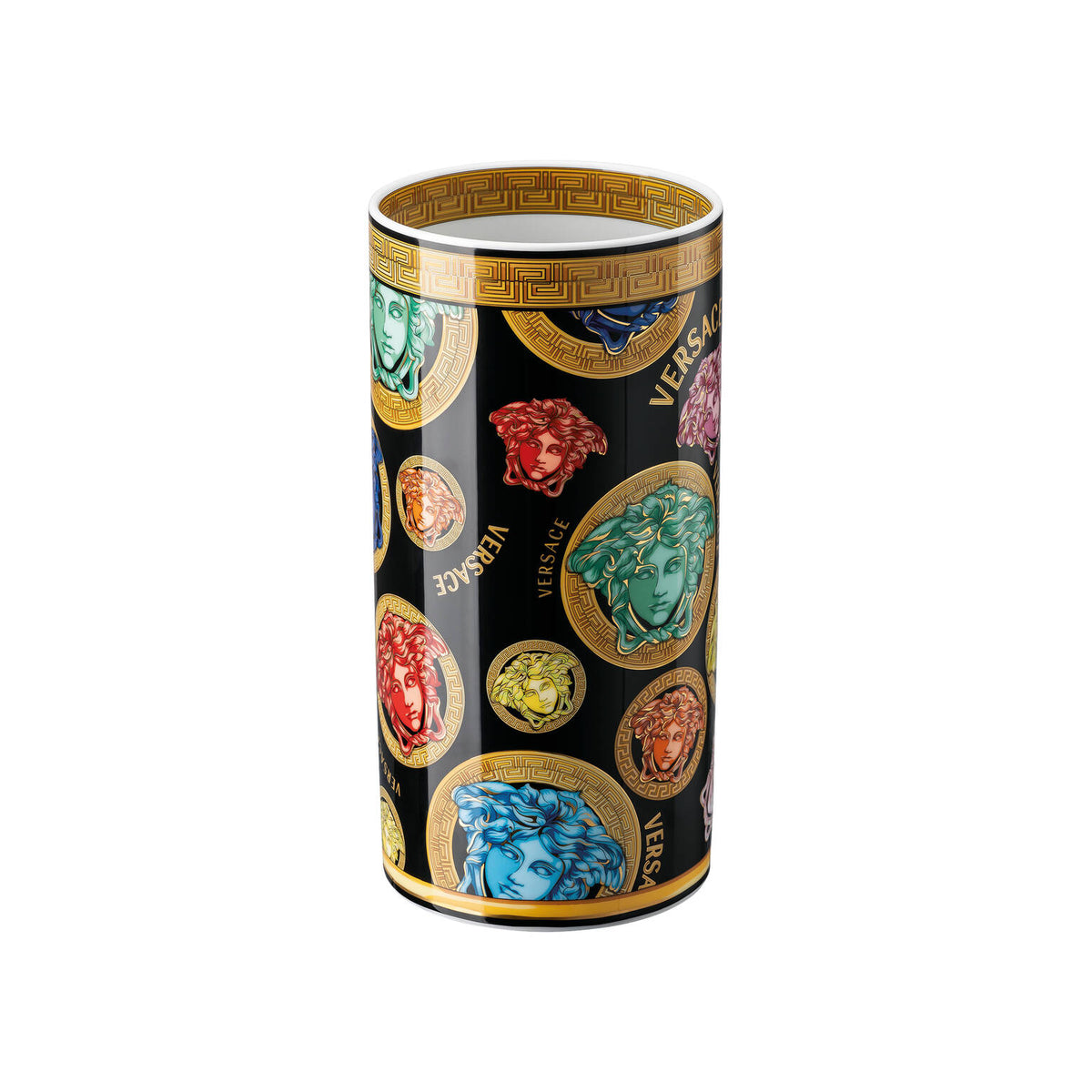 Versace Medusa Amplified Multicolor Vase, 9 1/2 in, view 5