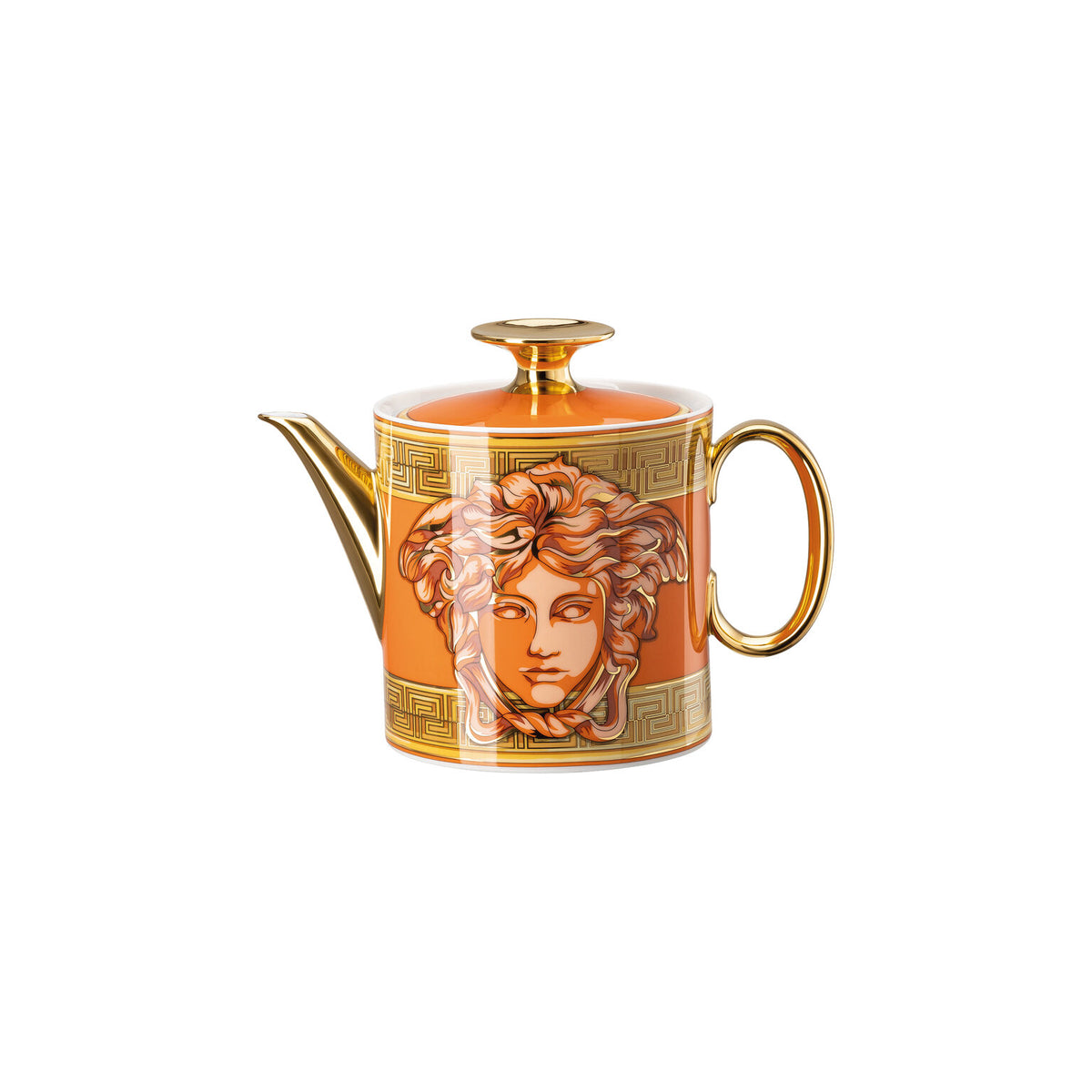 Versace Medusa Amplified Orange Coin Tea Pot
