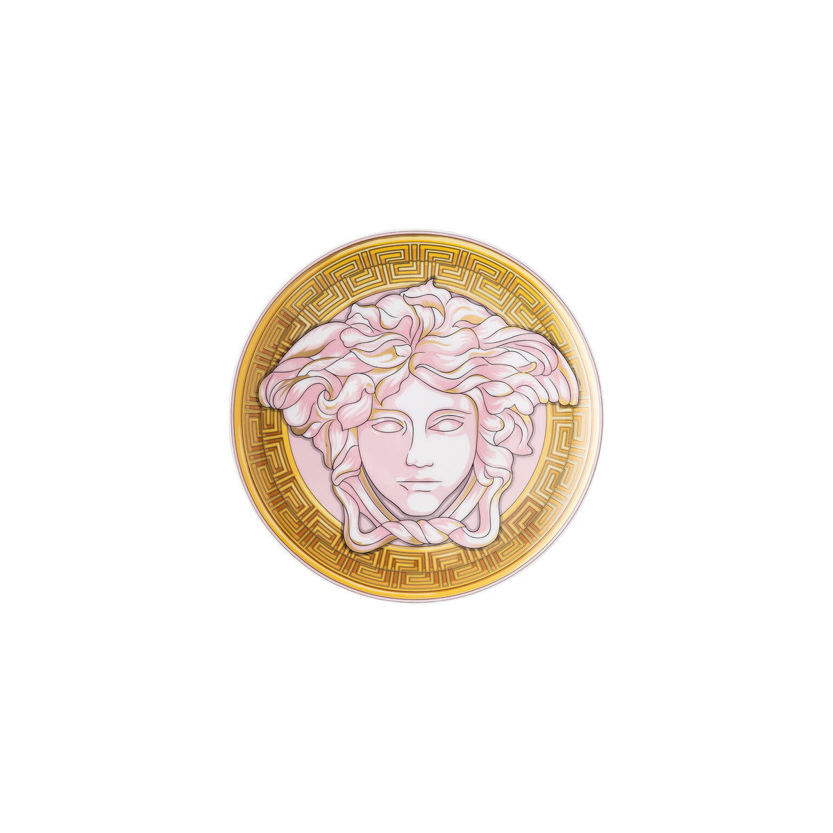 Versace Medusa Amplified Pink Coin Bread & Butter Plate, 6 2/3 in