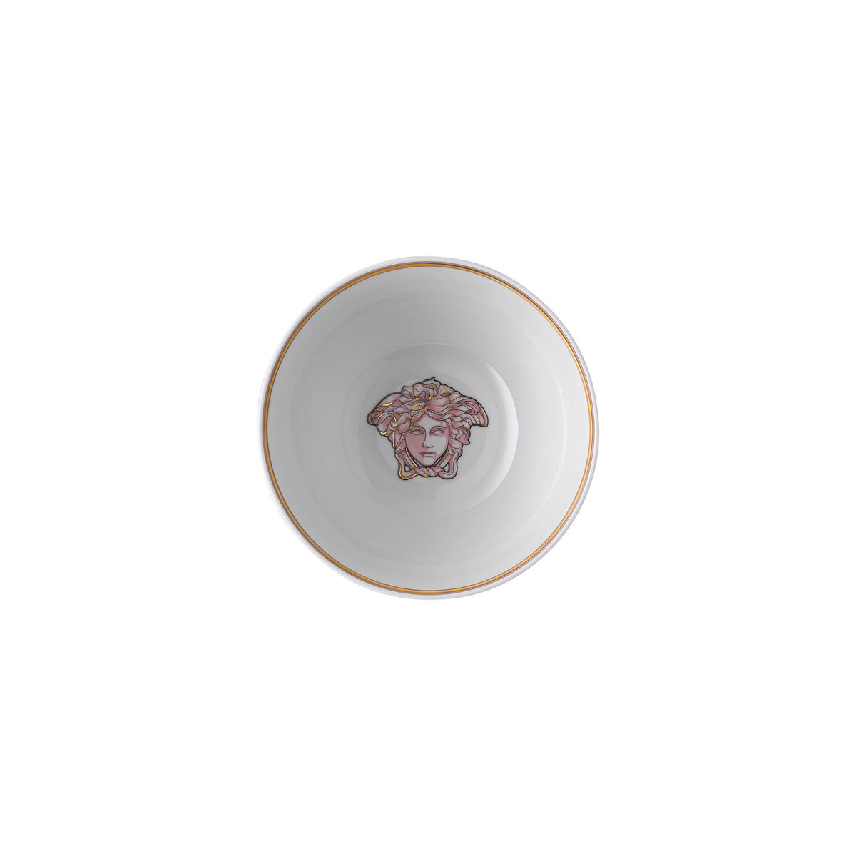 Versace Medusa Amplified Pink Coin Soup Bowl, 6 in, view 3