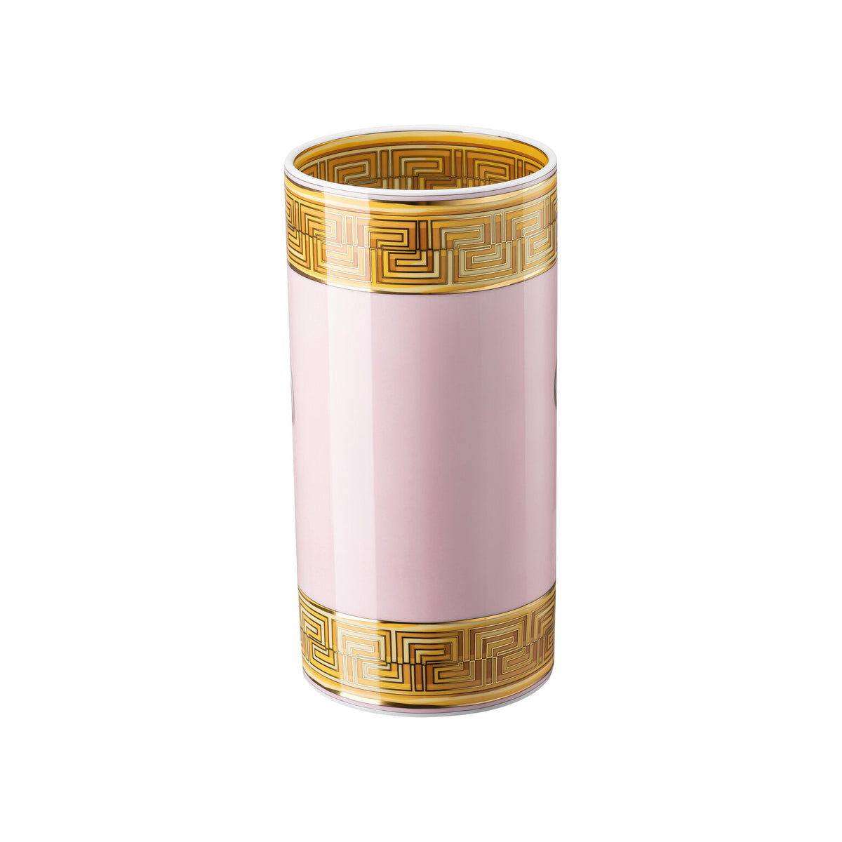Versace Medusa Amplified Pink Coin Vase, 9 1/2 in, view 2