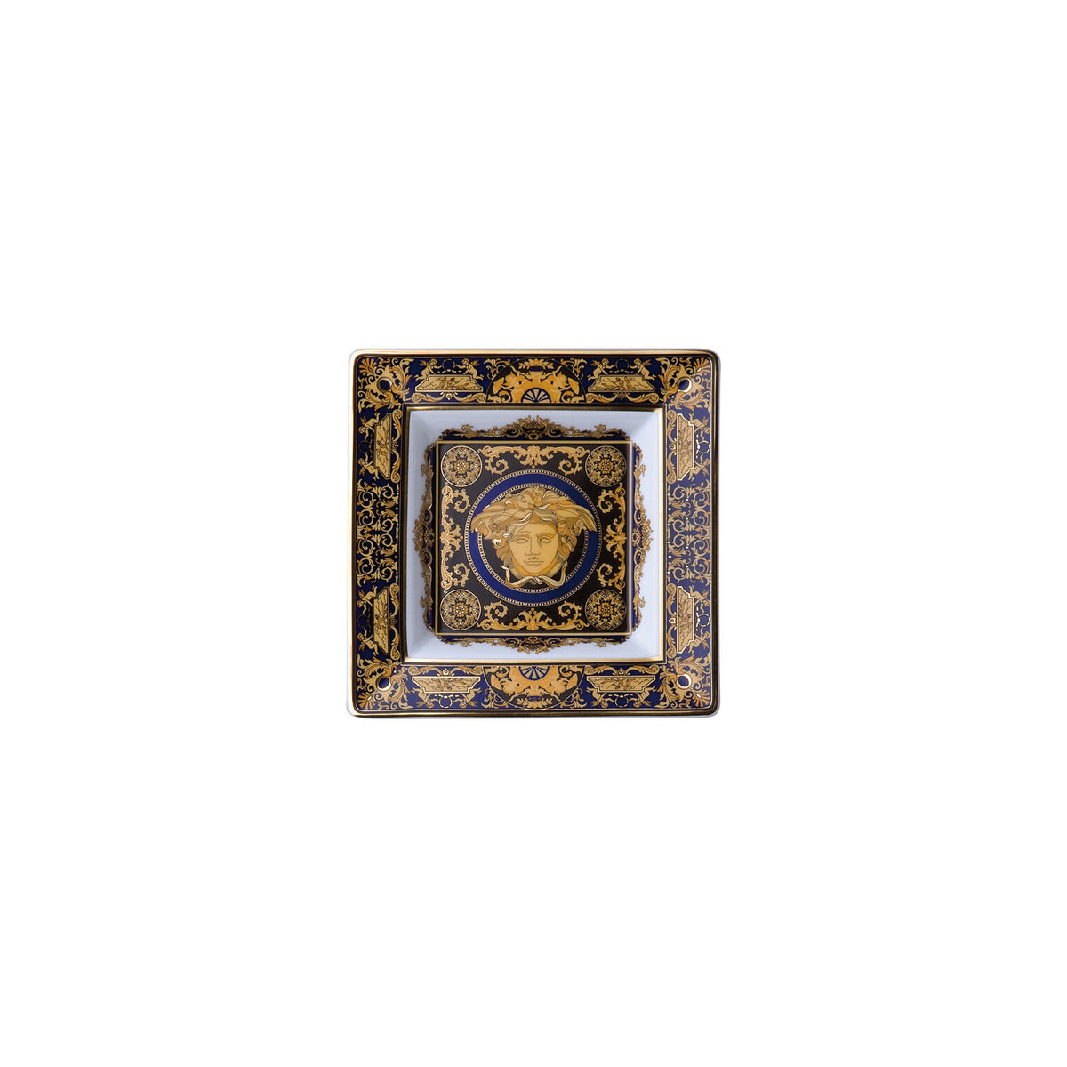 Versace Medusa Blue Candy Dish, 5 1/2 in