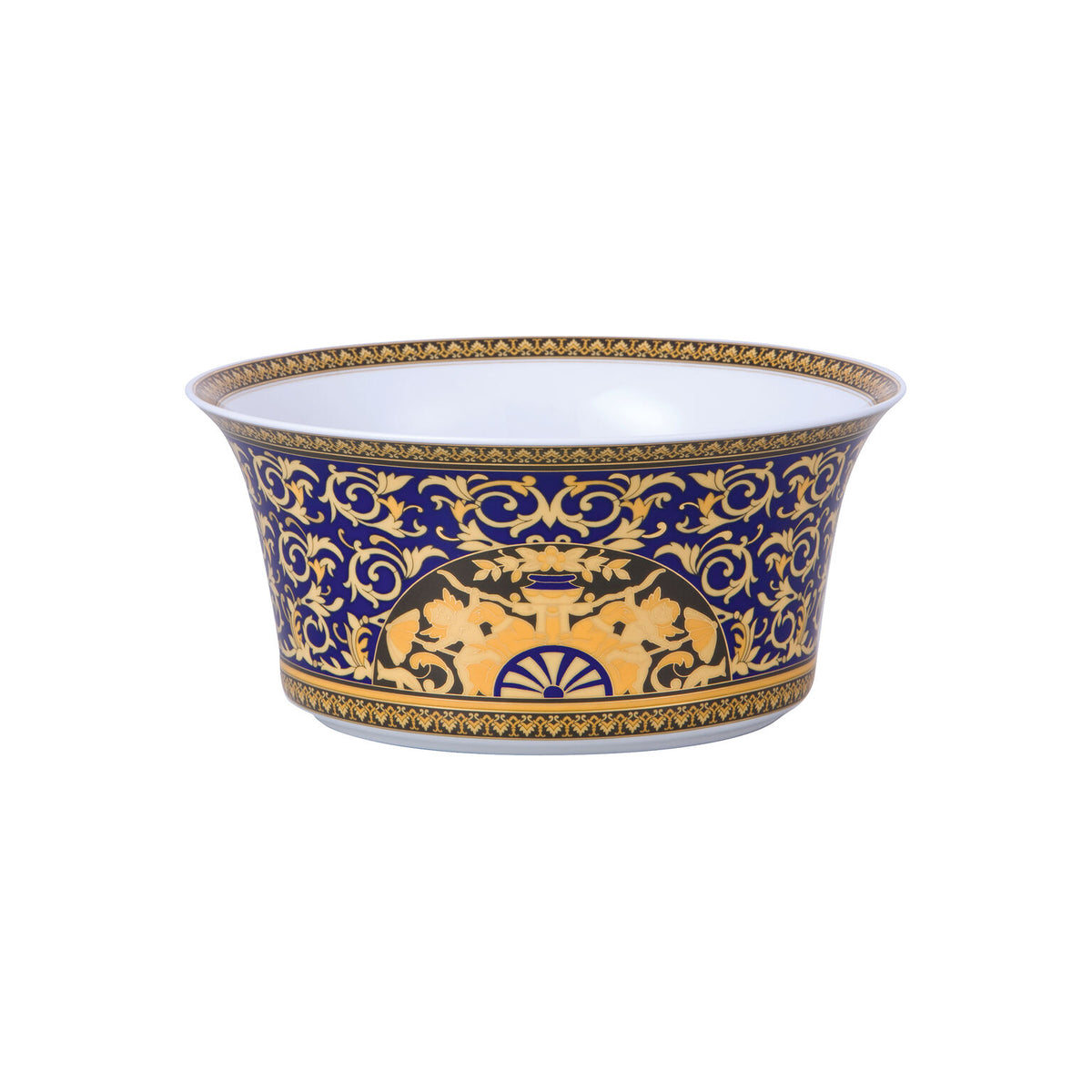 Versace Medusa Blue Vegetable Bowl, Open, 8 2/3 in