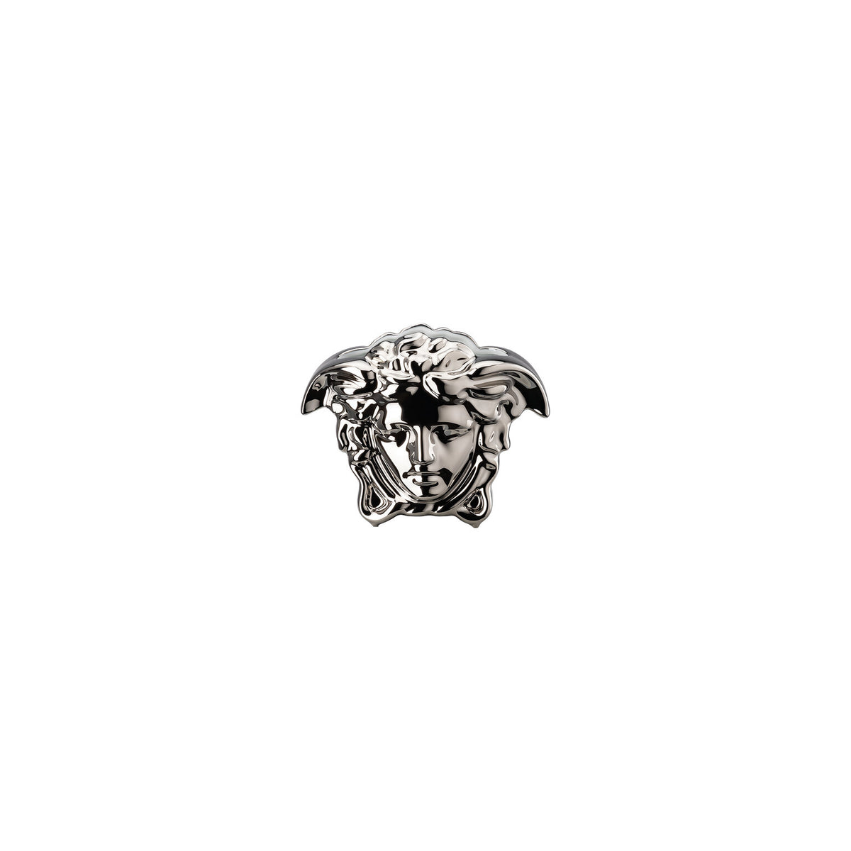 Versace Medusa Grande Vase, 3 1/2 in, Silver