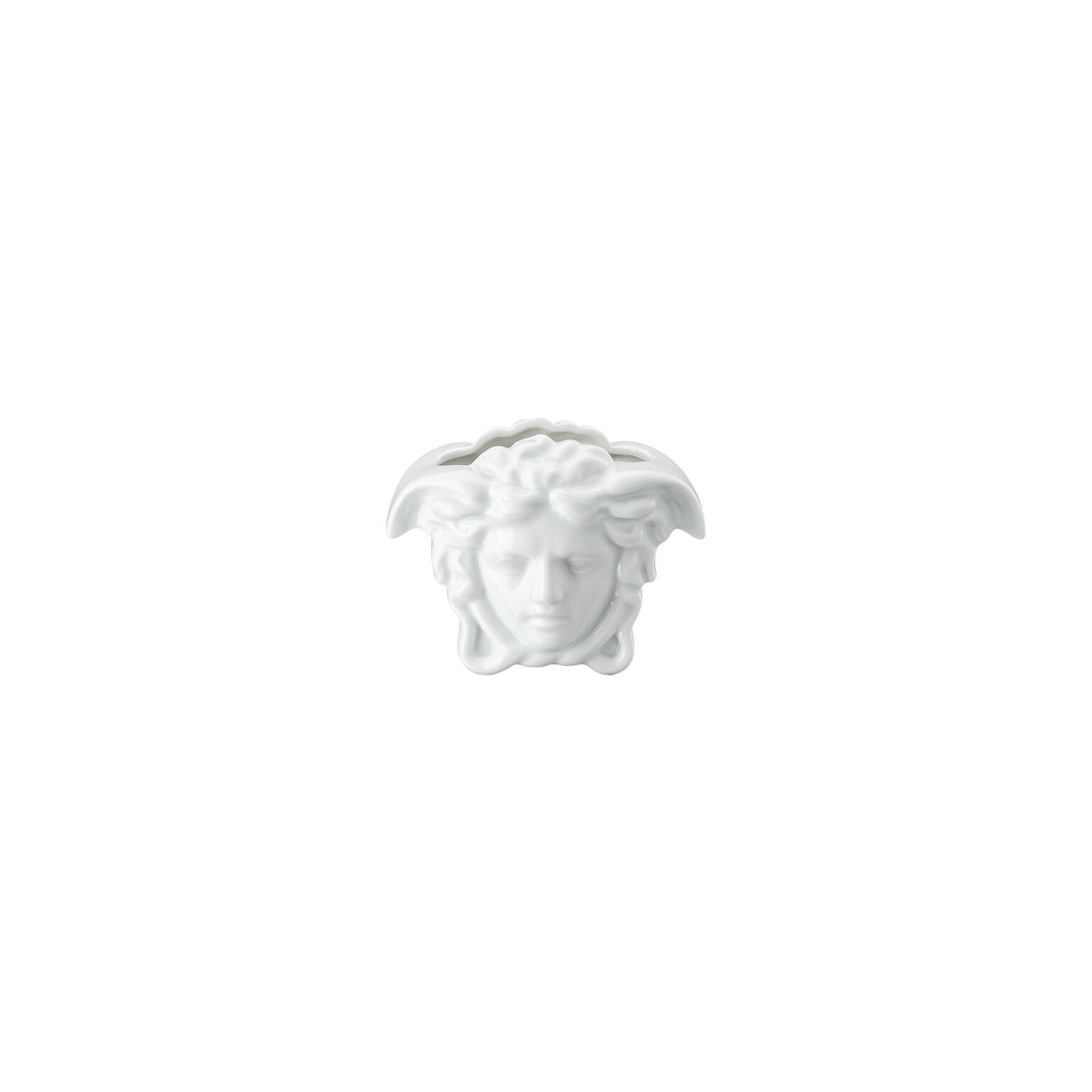 Versace Medusa Grande Vase, 3 1/2 in, White