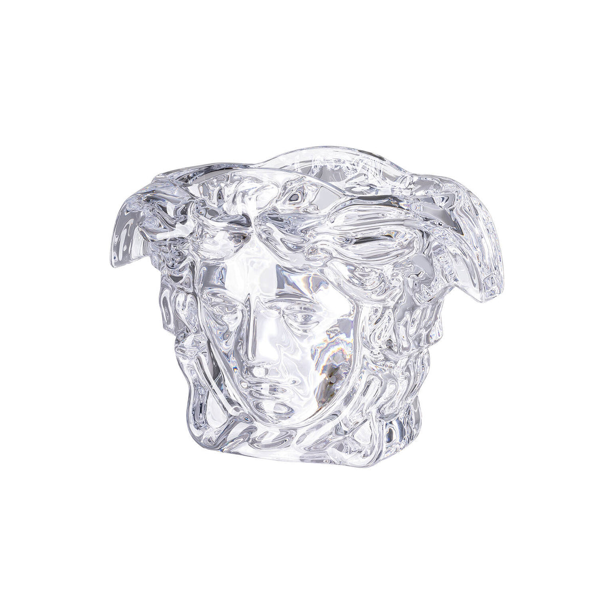 Versace Medusa Grande Vase, 7 in, Clear, view 2