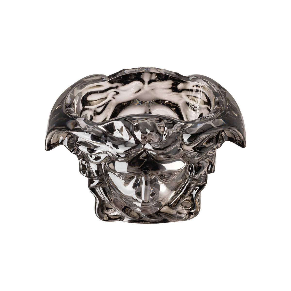 Versace Medusa Grande Vase, 7 in, Silver, view 3