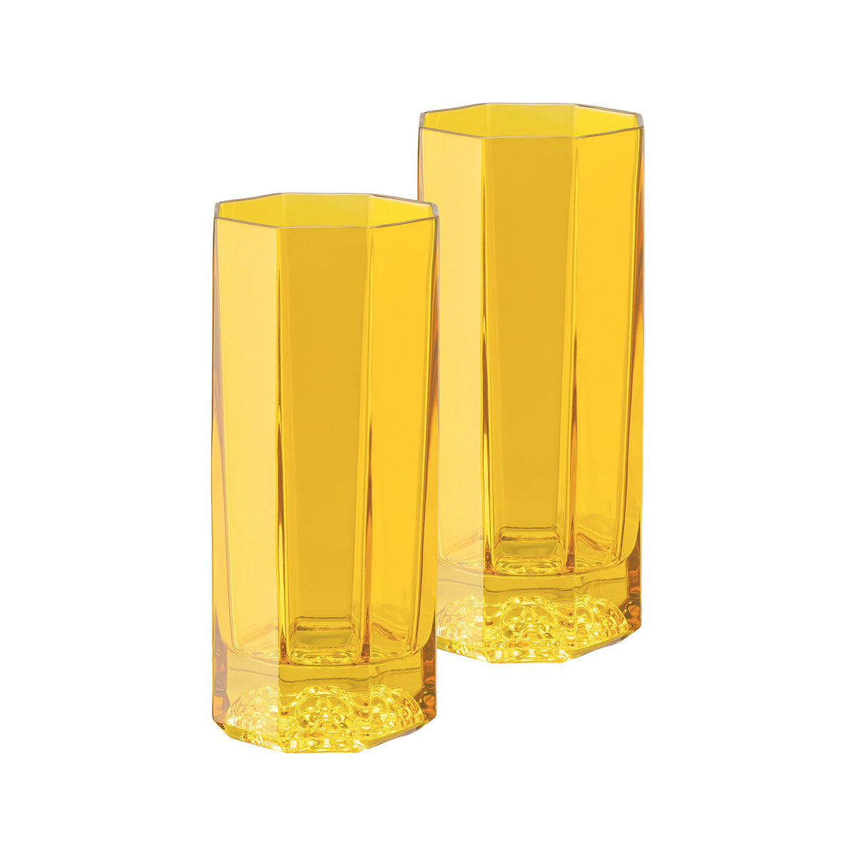 Versace Medusa Lumiere Rhapsody Amber Longdrink Glass, Set of Two