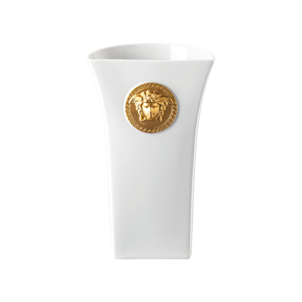 Versace Medusa Madness White Vase, 10 1/4 in