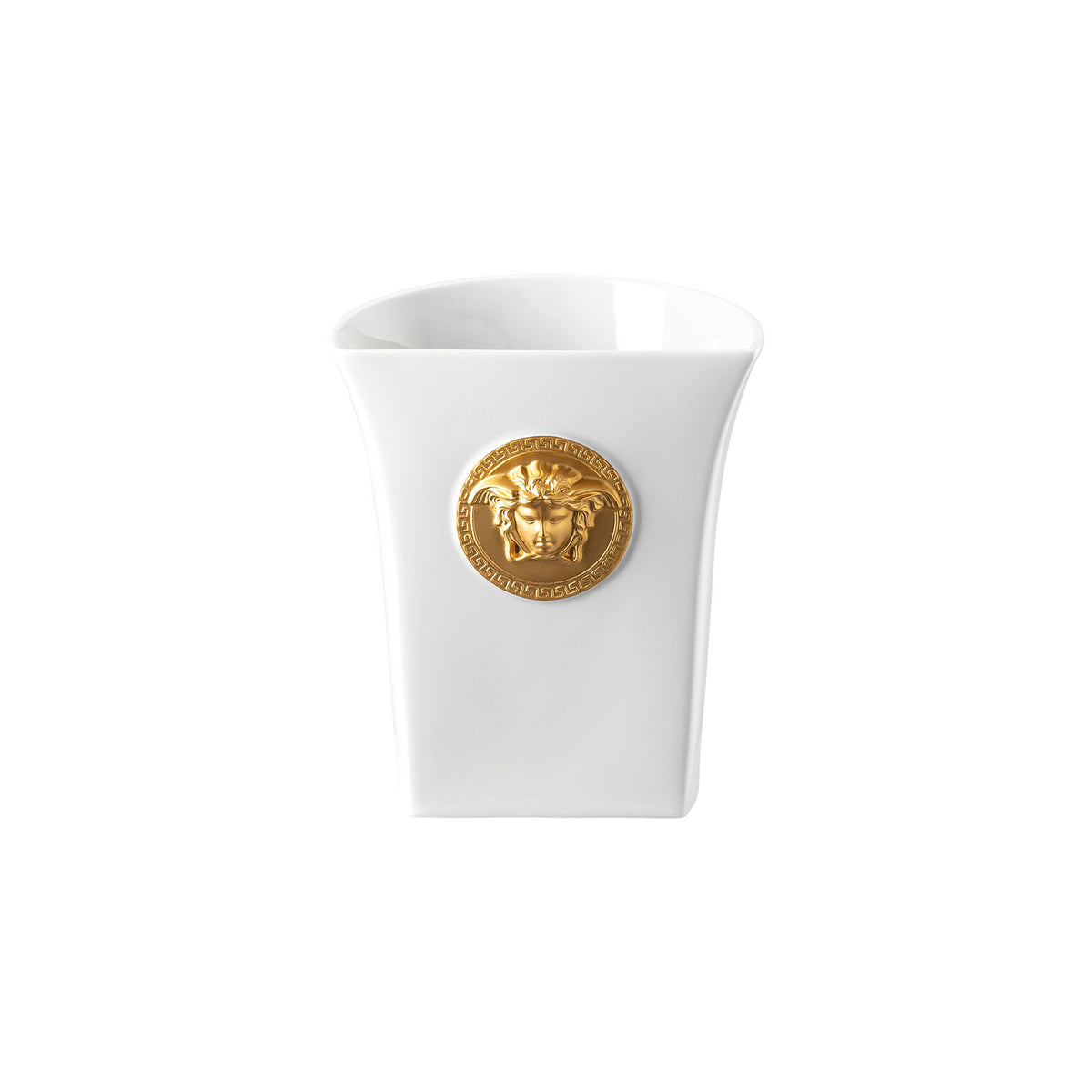Versace Medusa Madness White Vase, 7 in