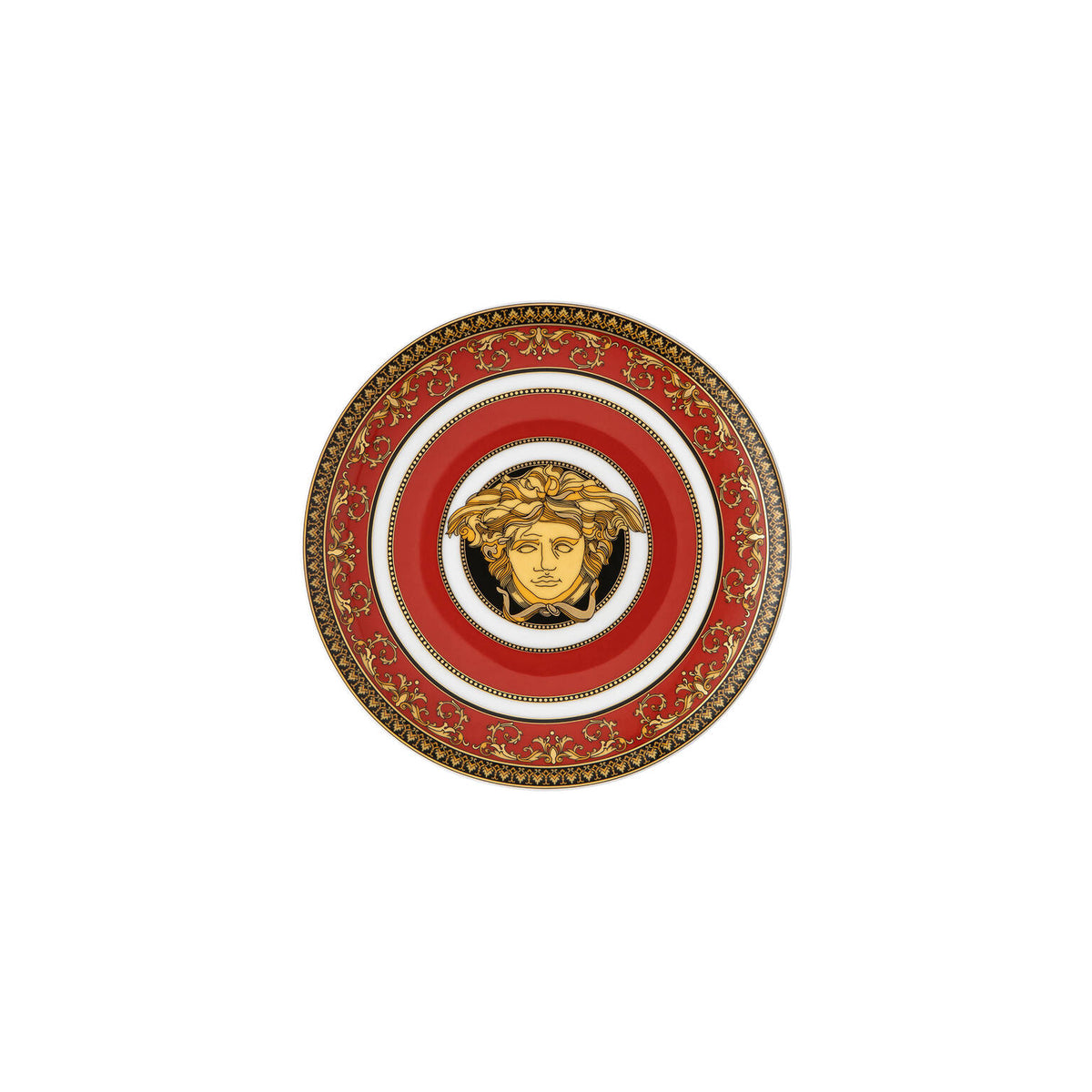 Versace Medusa Red Bread & Butter Plate, 6 2/3 in