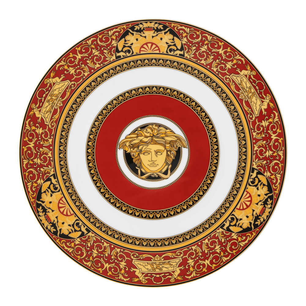 Versace Medusa Red Service Plate, 13 in
