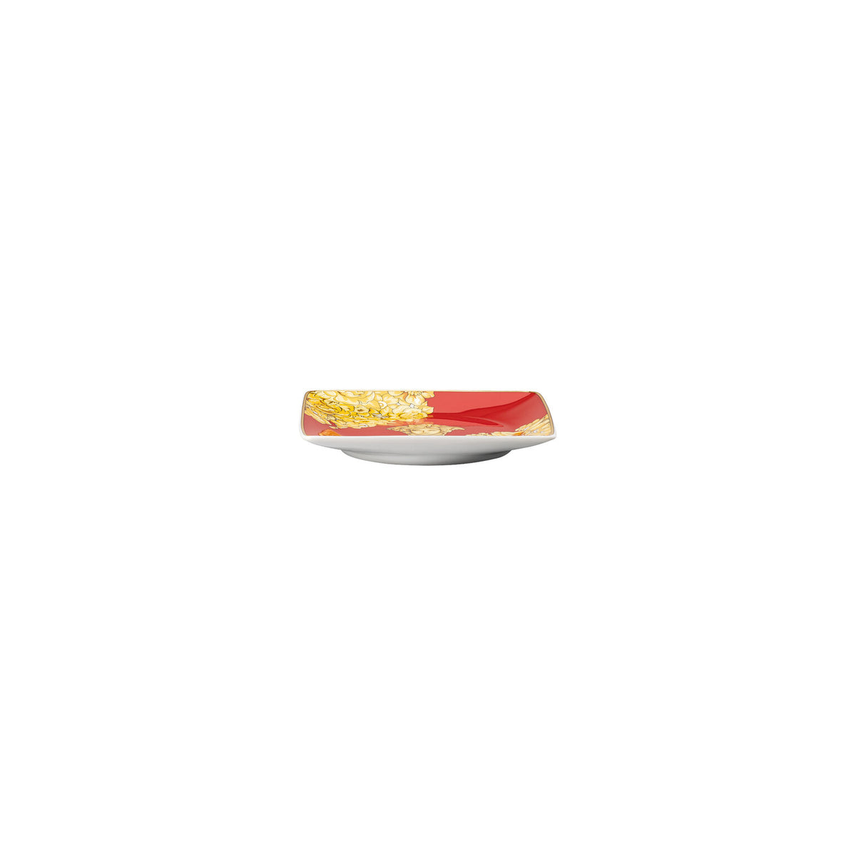 Versace Medusa Rhapsody Canape Dish, 4 3/4 in, Square, Red, view 2