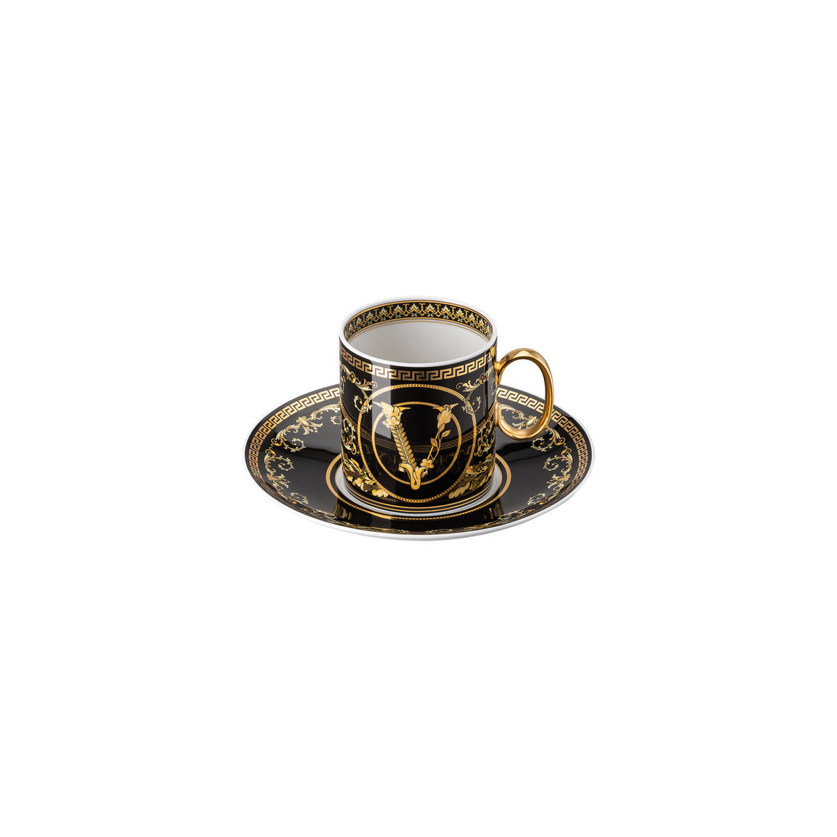 Versace Virtus Gala Coffee Cup & Saucer, view 2