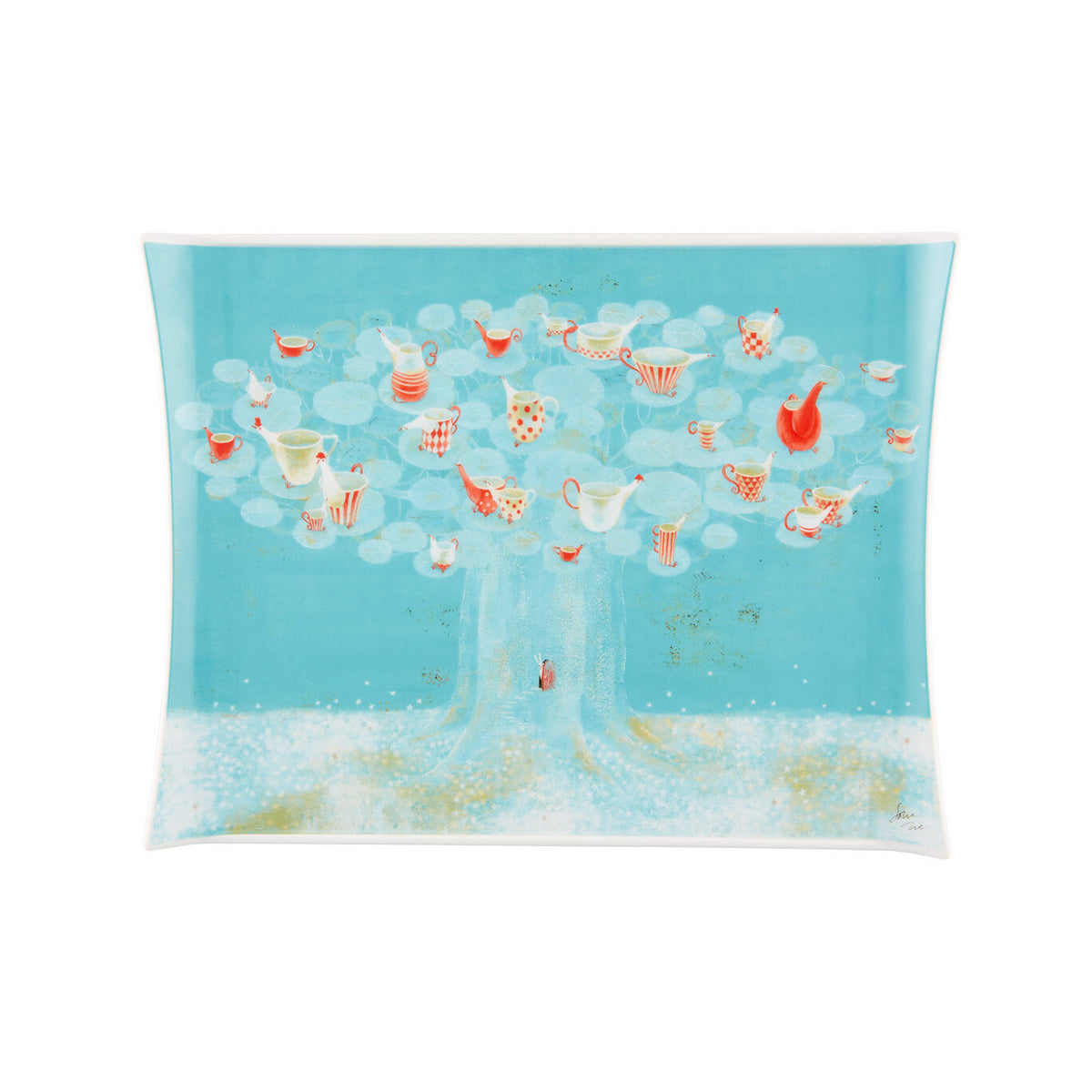 Vista Alegre 2i - Ilustradores Internacionais Rectangular Plate Satoe Tone on a white background