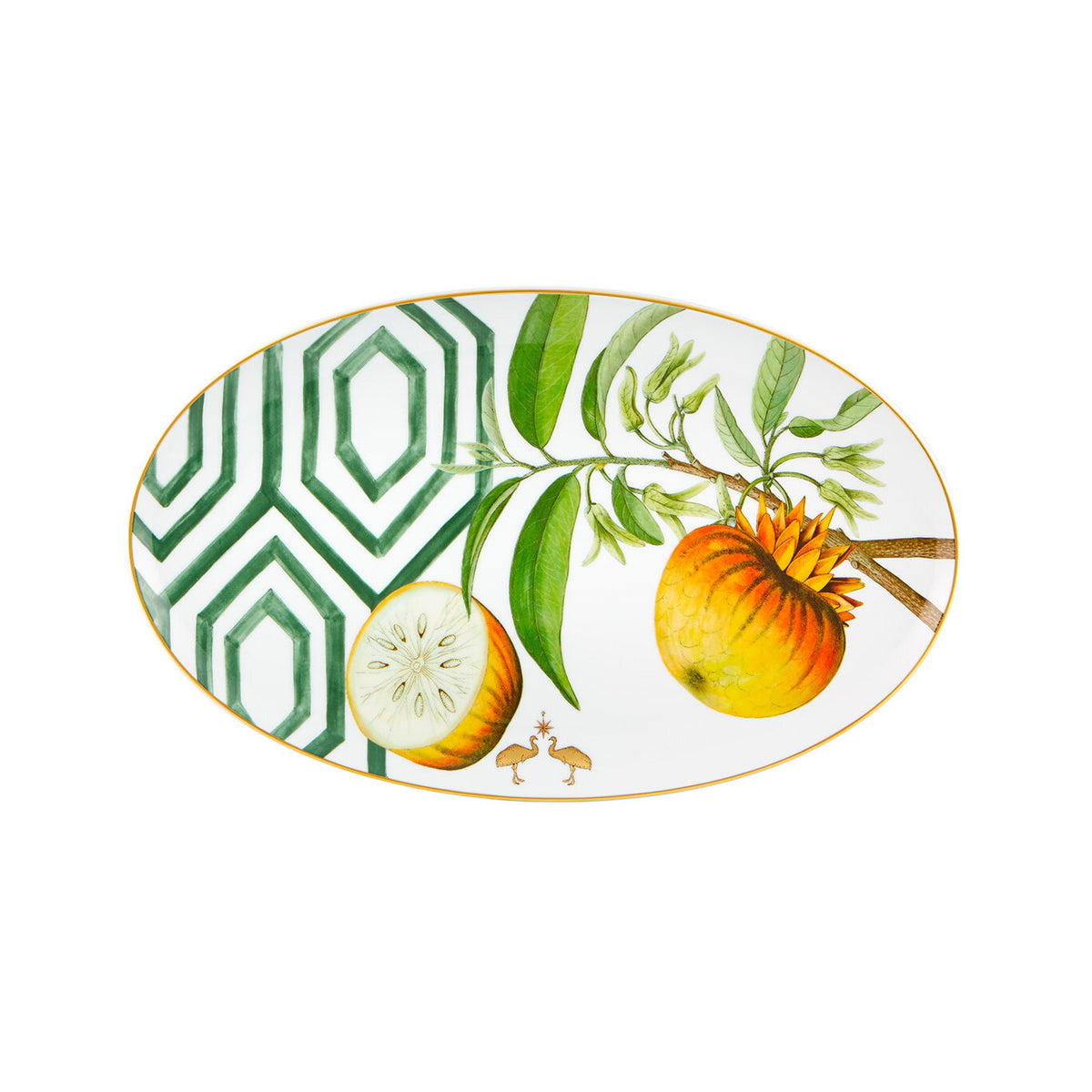 Vista Alegre Amazónia Large Oval Platter on a white background