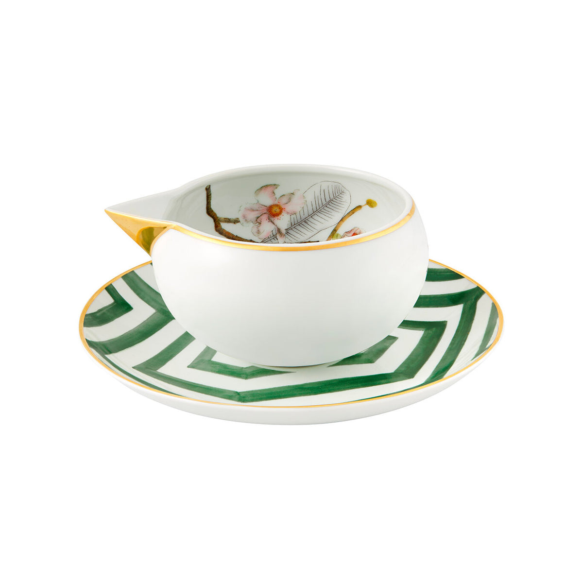 Vista Alegre Amazónia Sauceboat & Stand on a white background