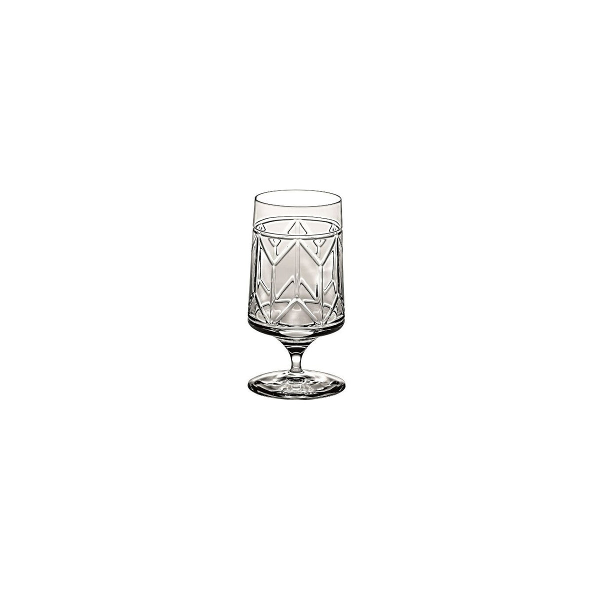Vista Alegre Avenue Water Goblet on a white background