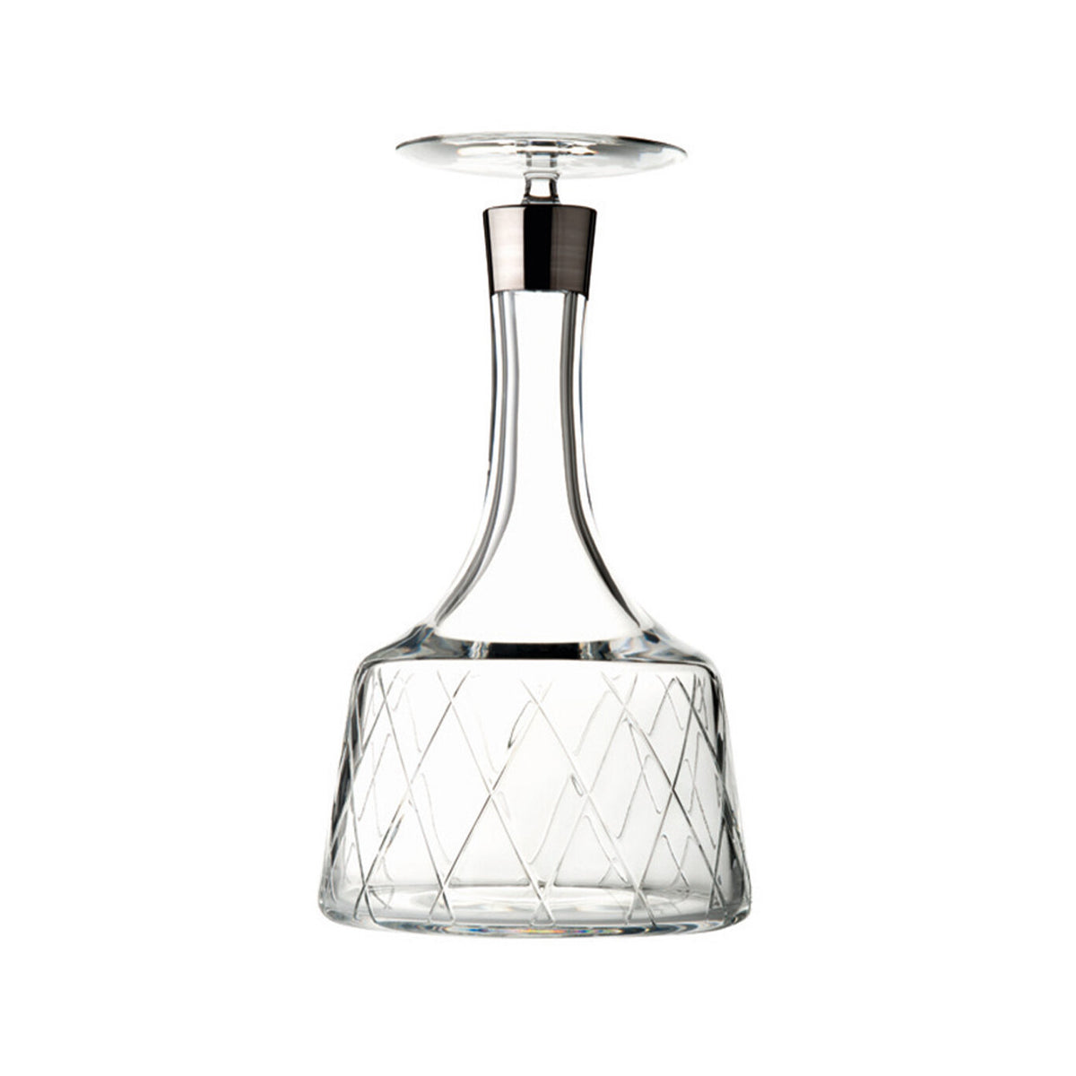 Vista Alegre Biarritz Wine Decanter on a white background