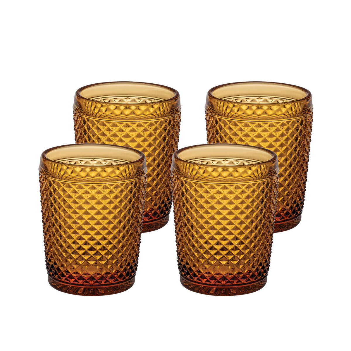 Vista Alegre Bicos Ambar Set of 4 Old Fashioned Ambar, view 2