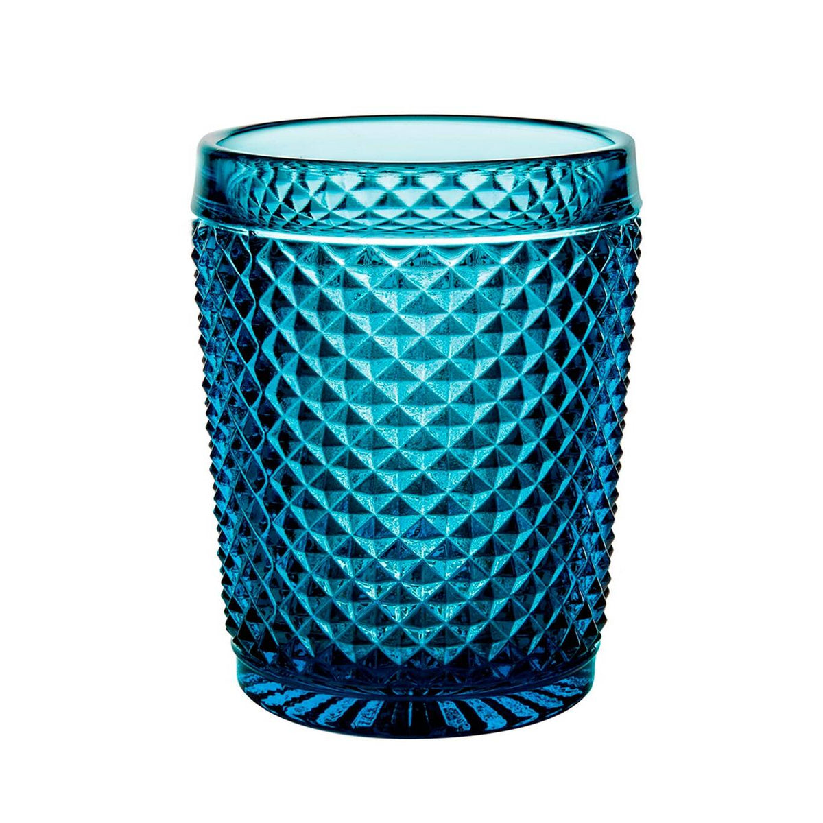 Vista Alegre Bicos Azul Set of 4 Old Fashioned Blue on a white background