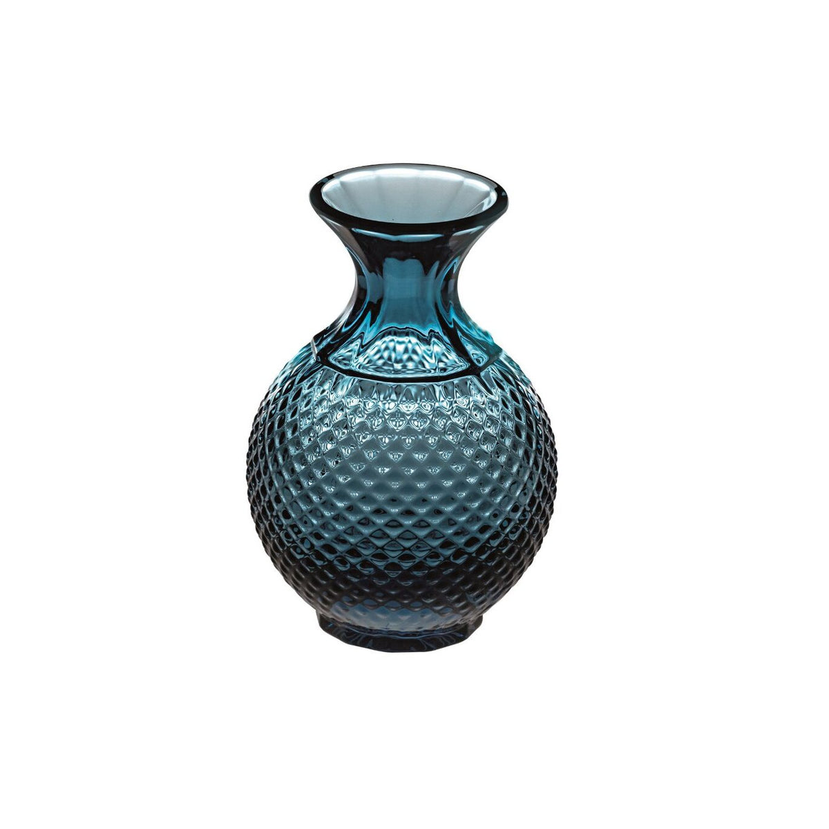 Vista Alegre Bicos Azul Small Bud Vase Blue on a white background