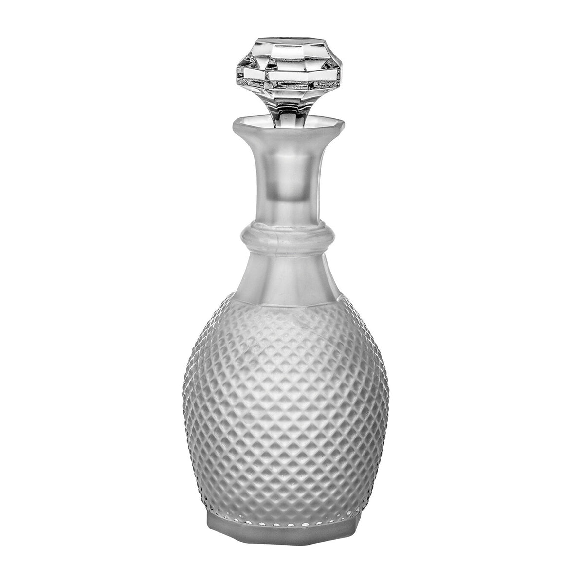Vista Alegre Bicos Bicolor Wine Decanter Matte / Glass on a white background
