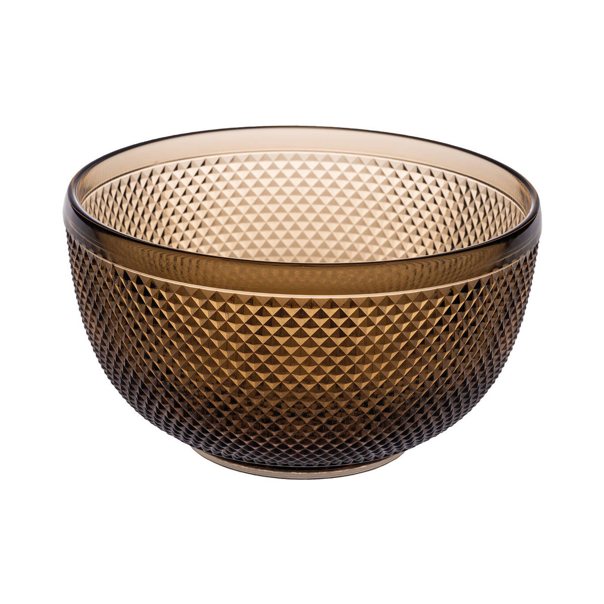 Vista Alegre Bicos Castanho Brown Bowl on a white background