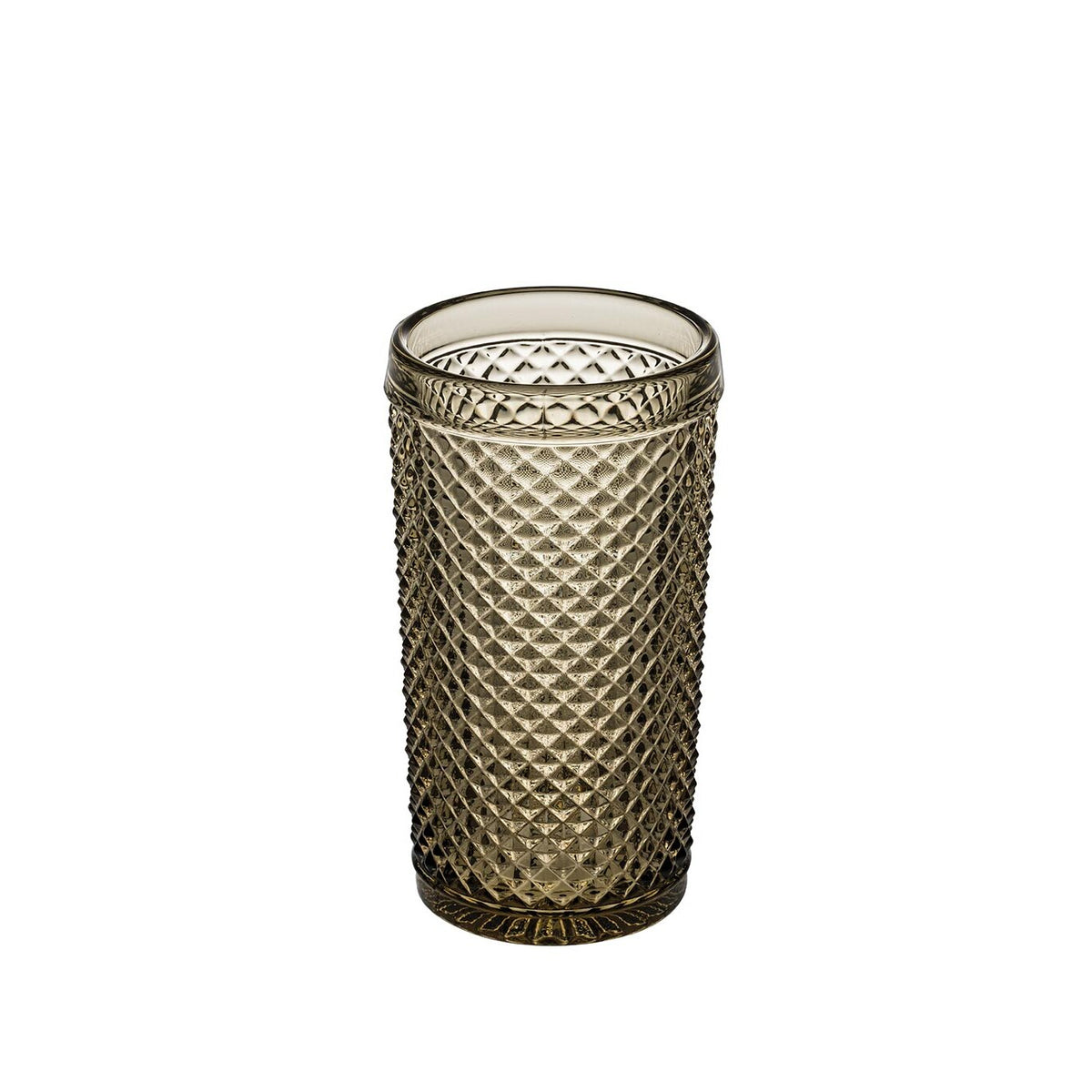 Vista Alegre Bicos Castanho Set of 4 Highballs Brown on a white background