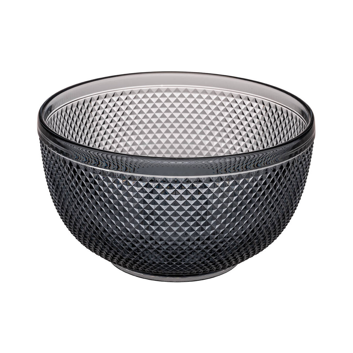 Vista Alegre Bicos Cinza Bowl Gray on a white background