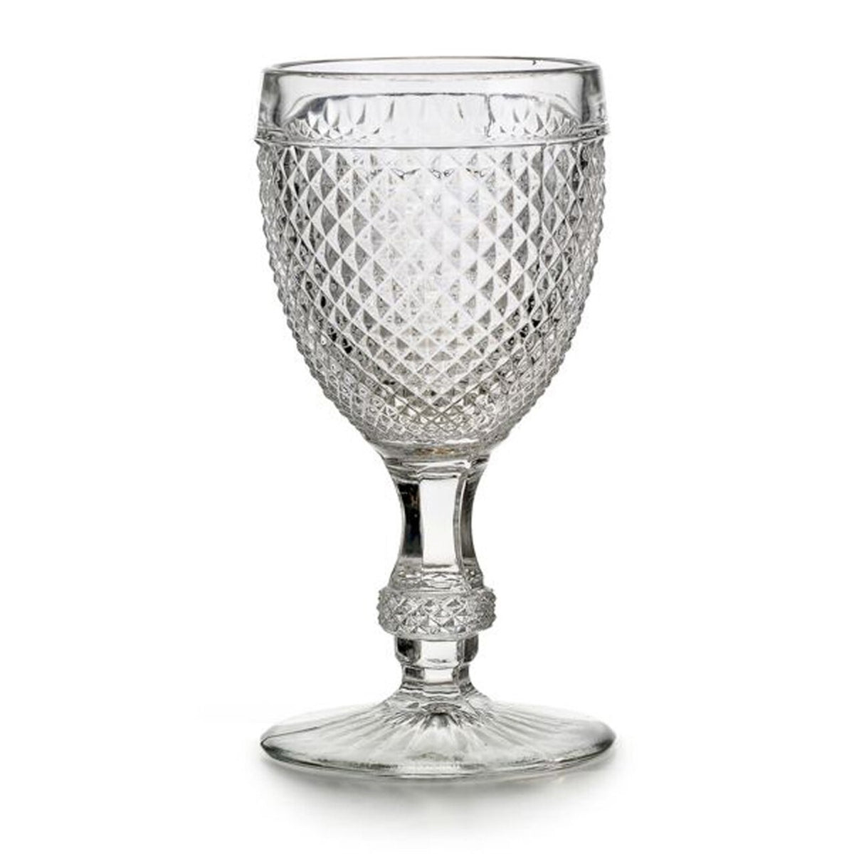 Vista Alegre Bicos Incolor Set of 4 Red Wine Goblets Clear on a white background