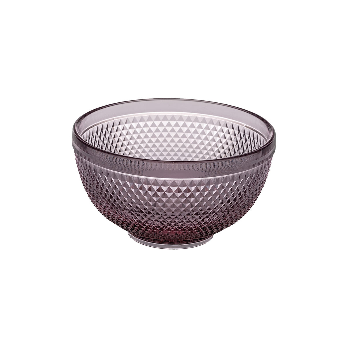 Vista Alegre Bicos Rosa Pink Medium Bowl on a white background