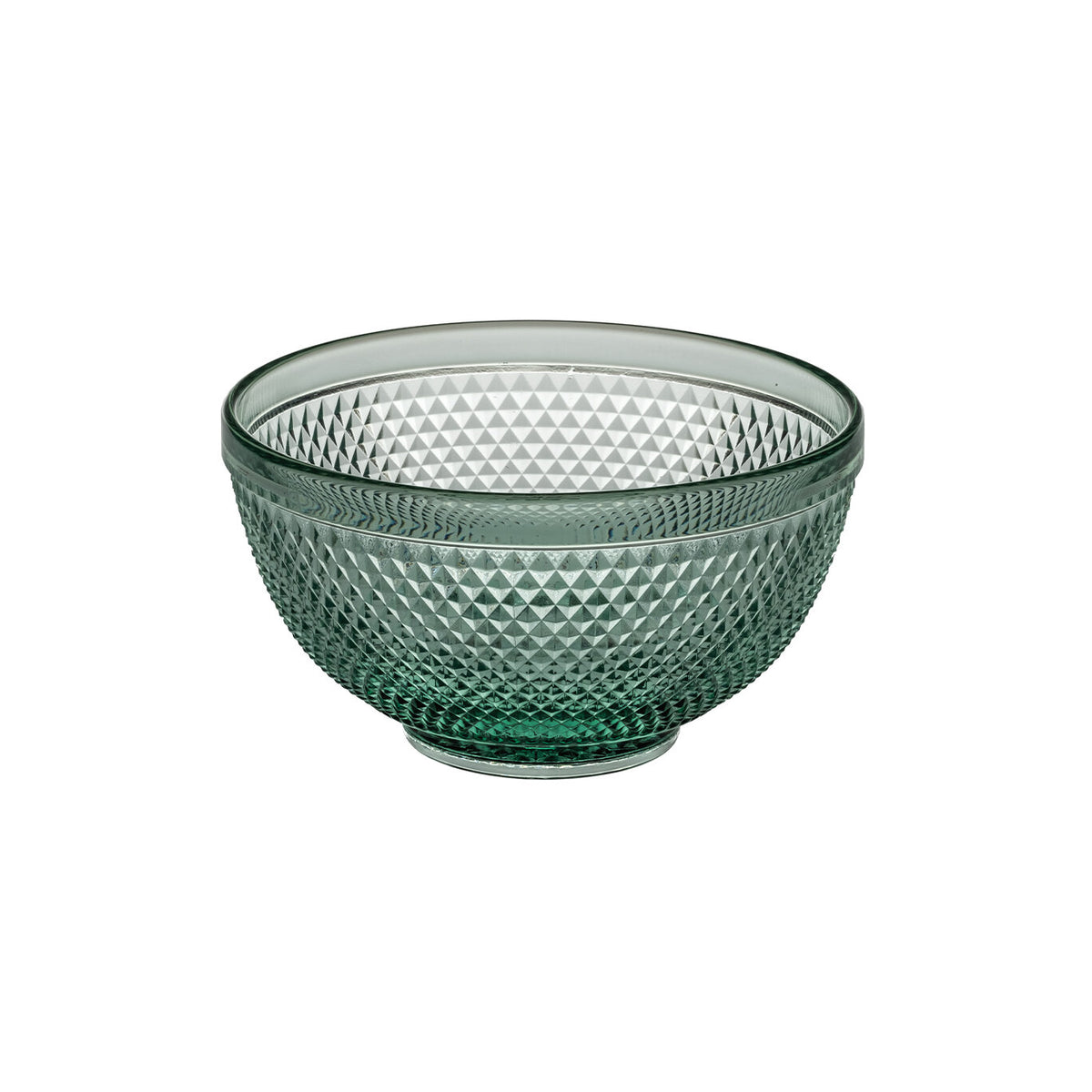 Vista Alegre Bicos Verde Mint Green Medium Bowl on a white background