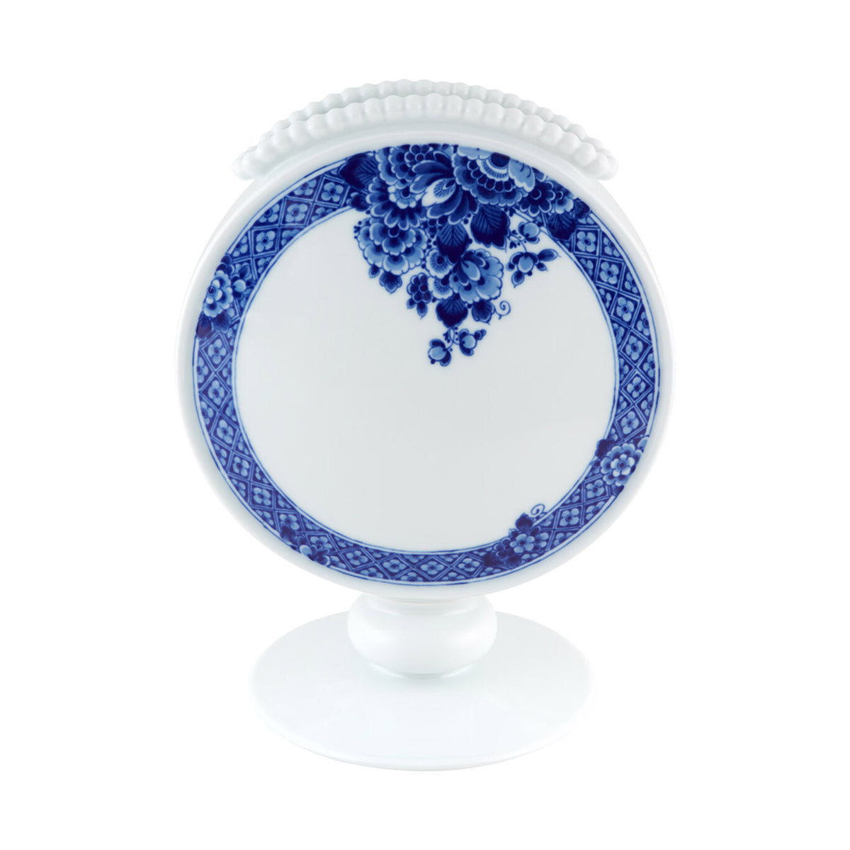 Vista Alegre Blue Ming Round Vase on a white background