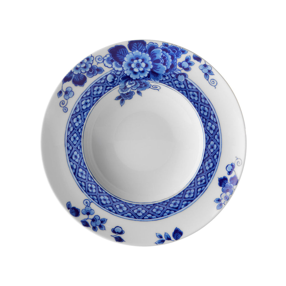 Vista Alegre Blue Ming Soup Plate on a white background