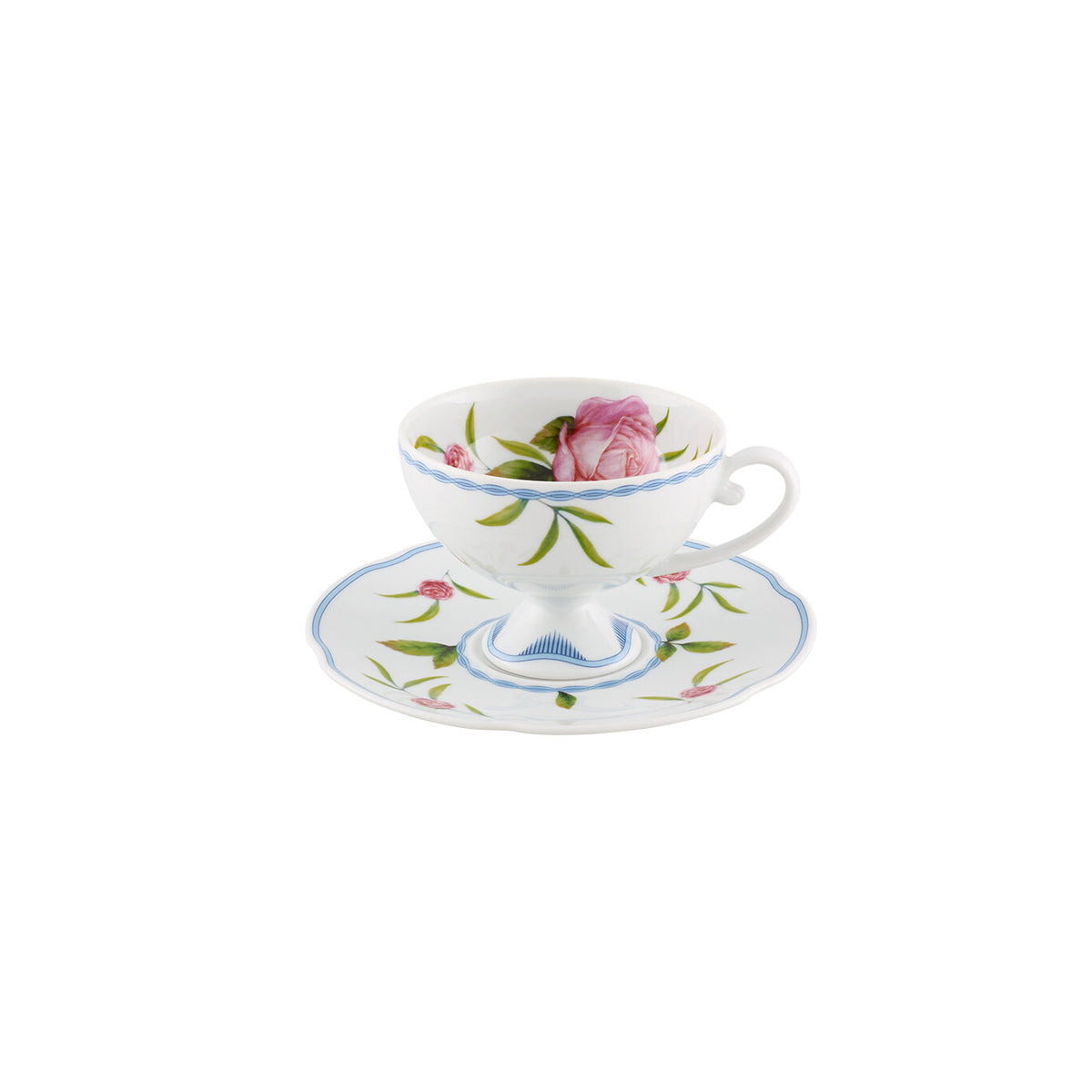 Vista Alegre Bridgerton Set of 2 Tea Cups & Saucers, view 2