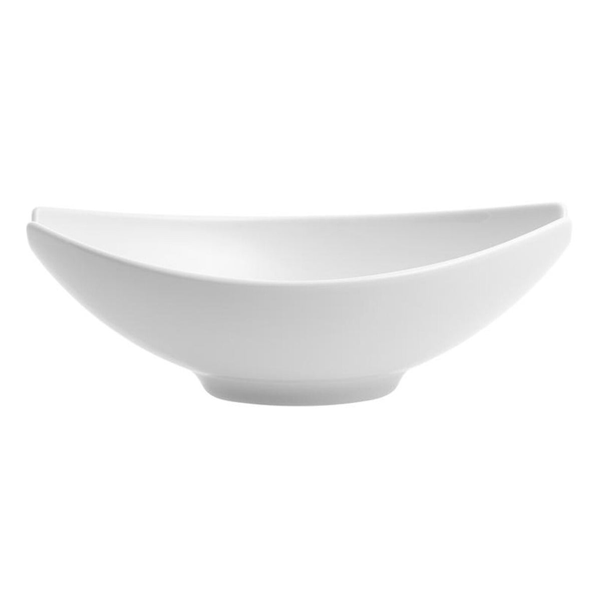 Vista Alegre Buffet White Large Salad Bowl, 14 in on a white background