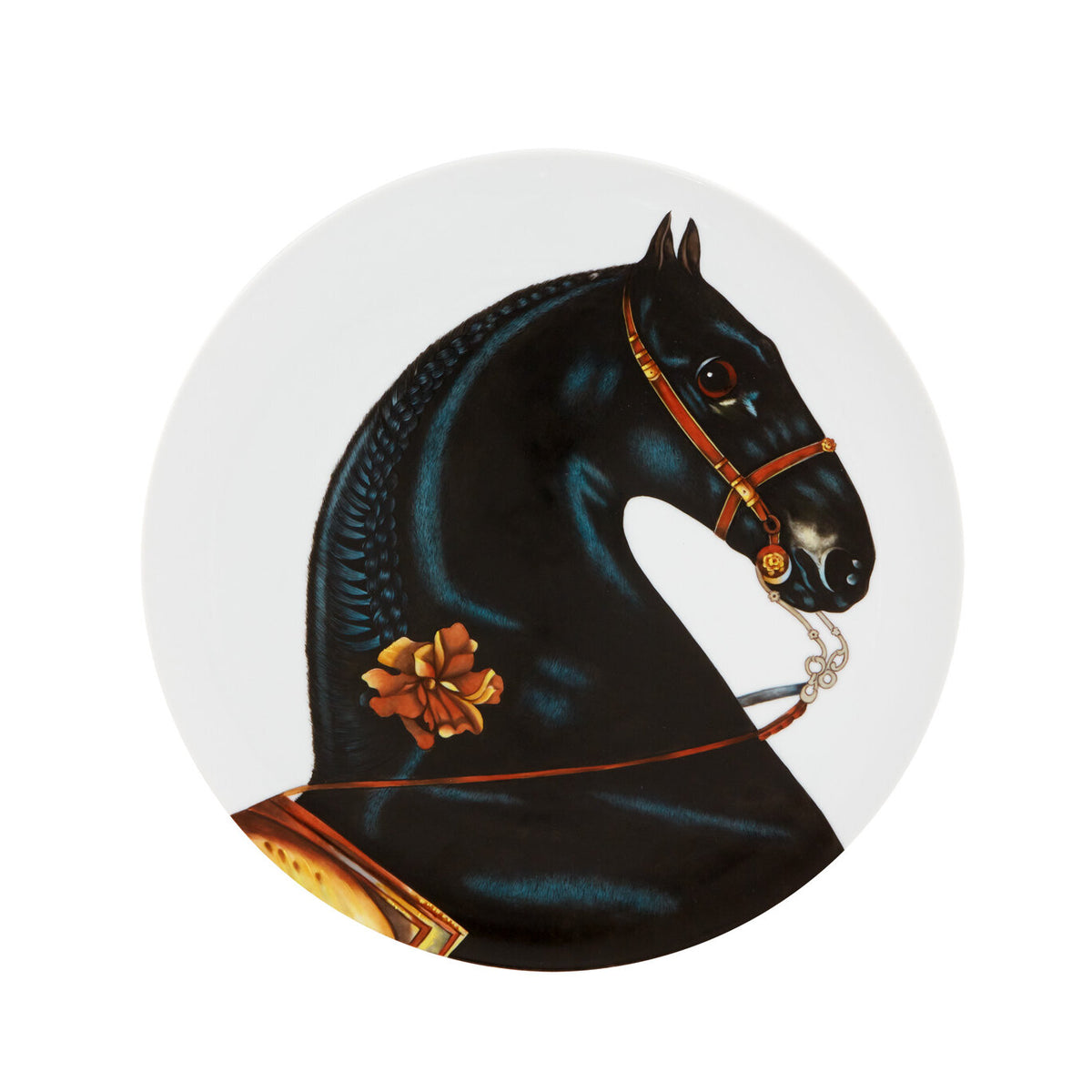 Vista Alegre Caballus Plate Lusitano on a white background